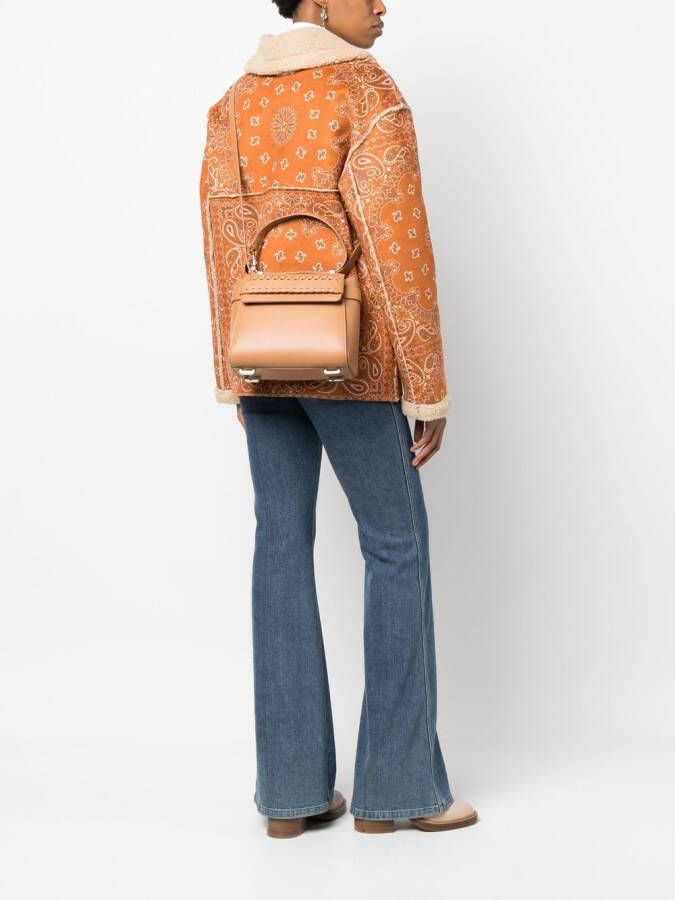 Chloé Leren shopper Beige