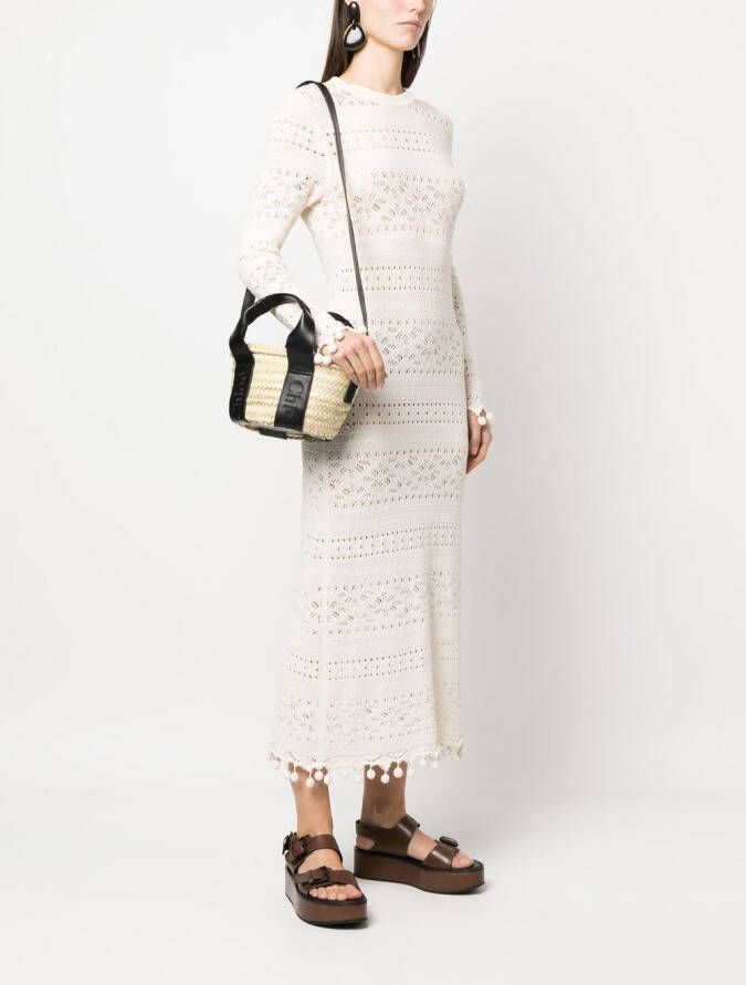 Chloé Sense raffia shopper Beige