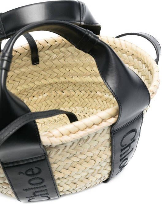 Chloé Sense raffia shopper Beige