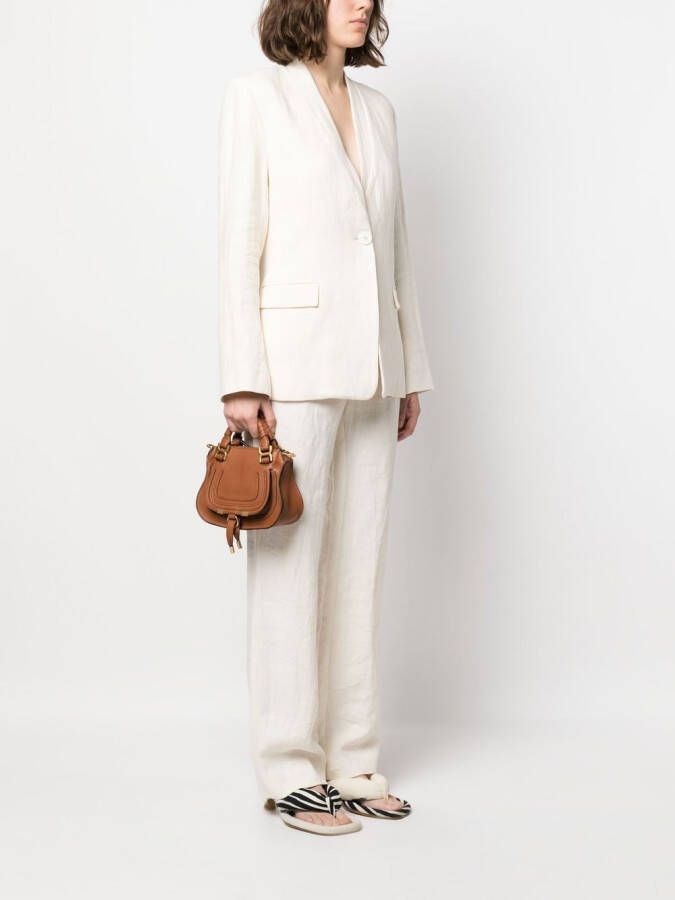 Chloé Marcie leren shopper Bruin