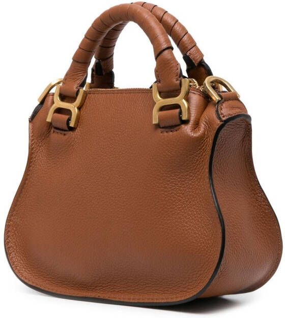 Chloé Marcie leren shopper Bruin