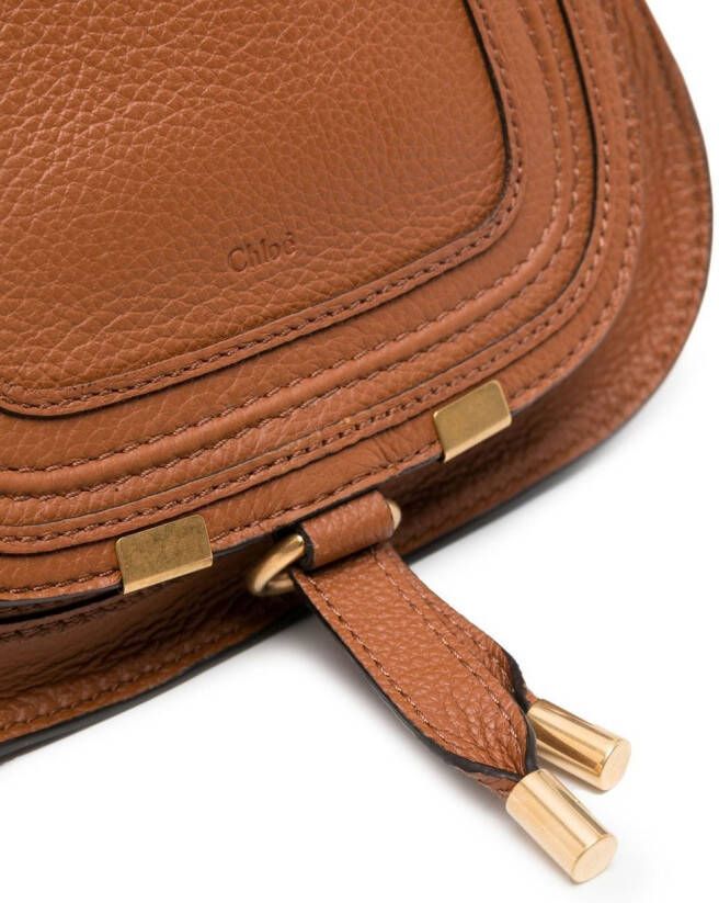 Chloé Marcie leren shopper Bruin