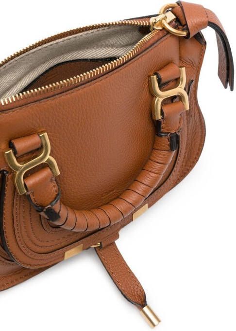 Chloé Marcie leren shopper Bruin