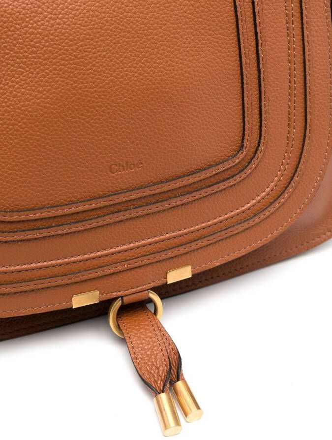 Chloé Marcie leren shopper Bruin