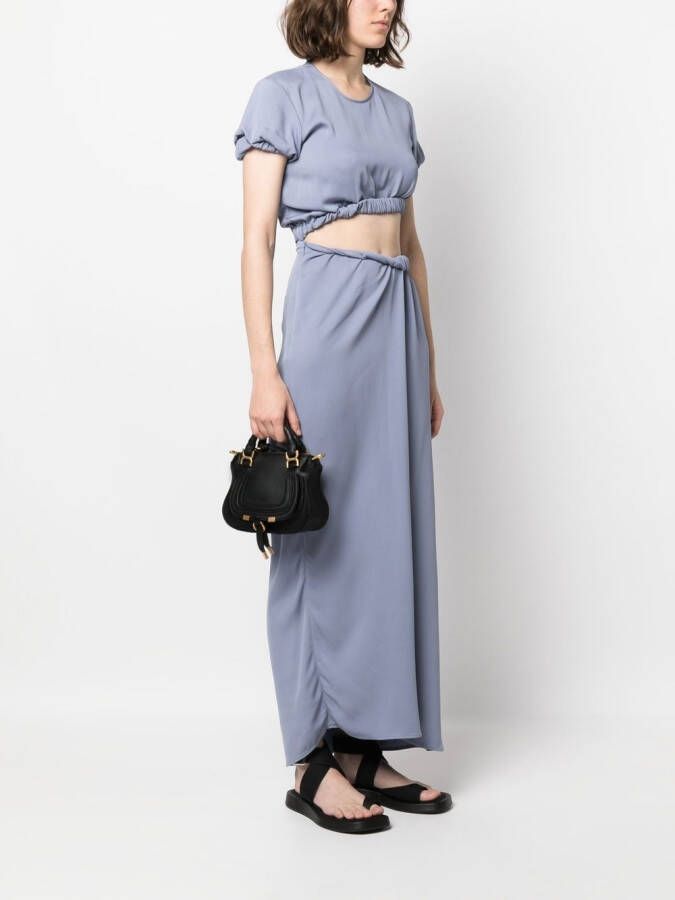 Chloé Marcie leren shopper Zwart