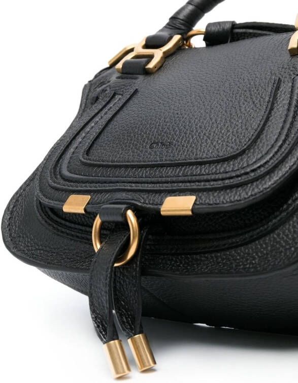 Chloé Marcie leren shopper Zwart