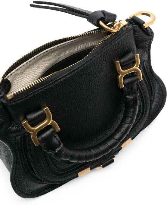 Chloé Marcie leren shopper Zwart