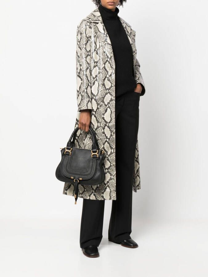 Chloé Marcie leren shopper Zwart