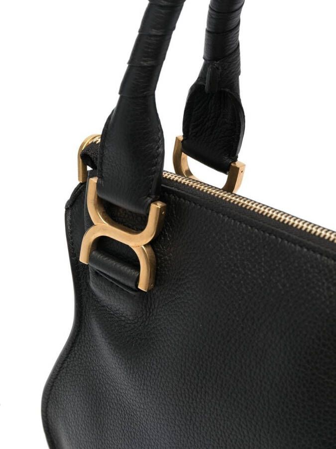 Chloé Marcie leren shopper Zwart