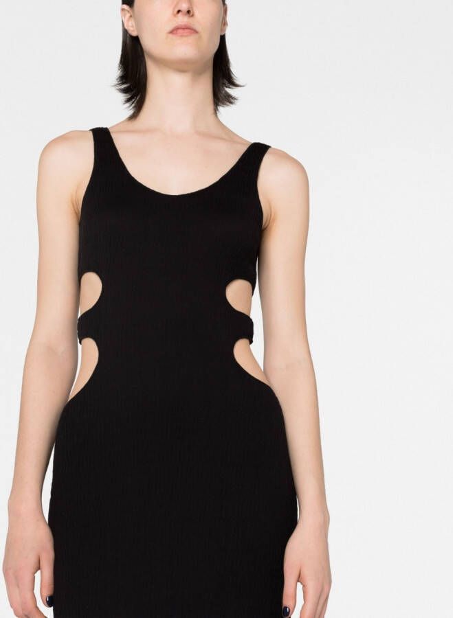 Chloé Maxi-jurk met gekreukt-effect Zwart