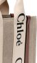 Chloé Woody canvas shopper Beige - Thumbnail 4