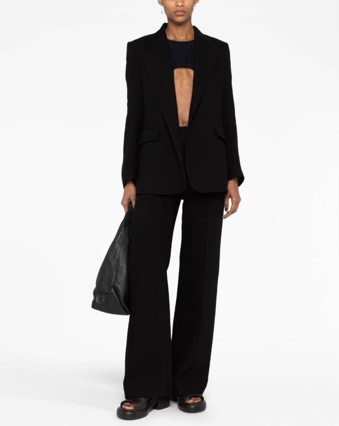 Chloé Blazer met enkele rij knopen Zwart