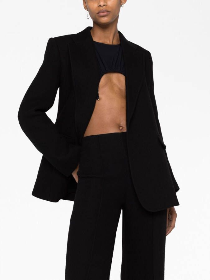 Chloé Blazer met enkele rij knopen Zwart