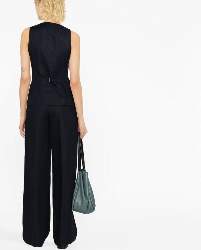Chloé Button-up gilet Blauw