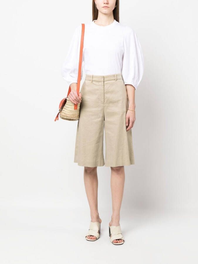 Chloé T-shirt met geborduurd logo Wit