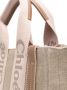 Chloé Woody leren shopper Beige - Thumbnail 4