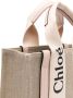 Chloé Woody leren shopper Beige - Thumbnail 3