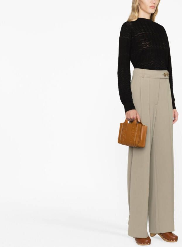 Chloé Woody leren shopper Bruin