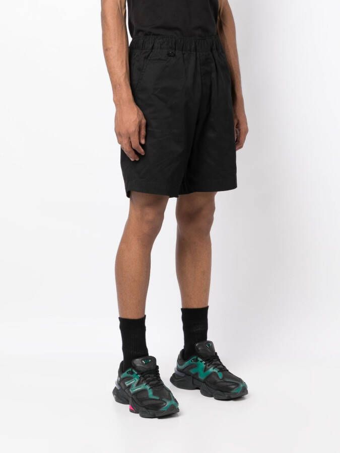 CHOCOOLATE Bermuda shorts met geborduurd logo Zwart