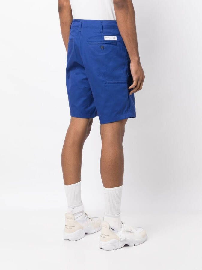 CHOCOOLATE Bermuda shorts met logopatch Blauw