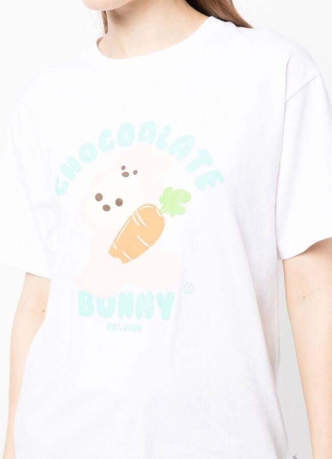 CHOCOOLATE T-shirt met logoprint Wit