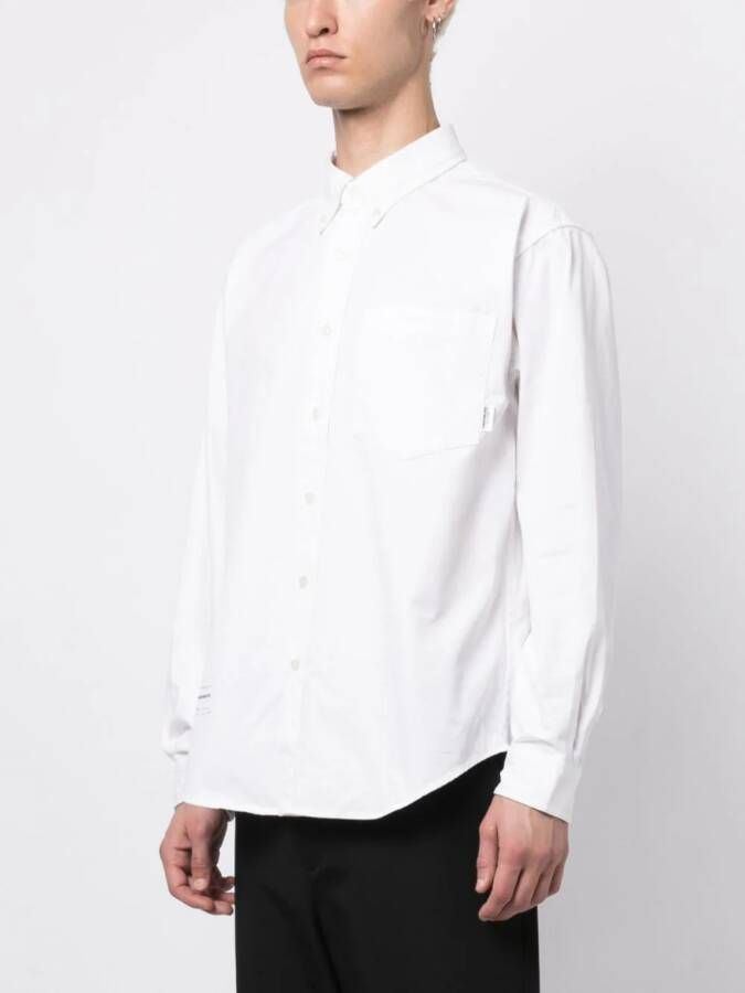 CHOCOOLATE Overhemd met logopatch Wit
