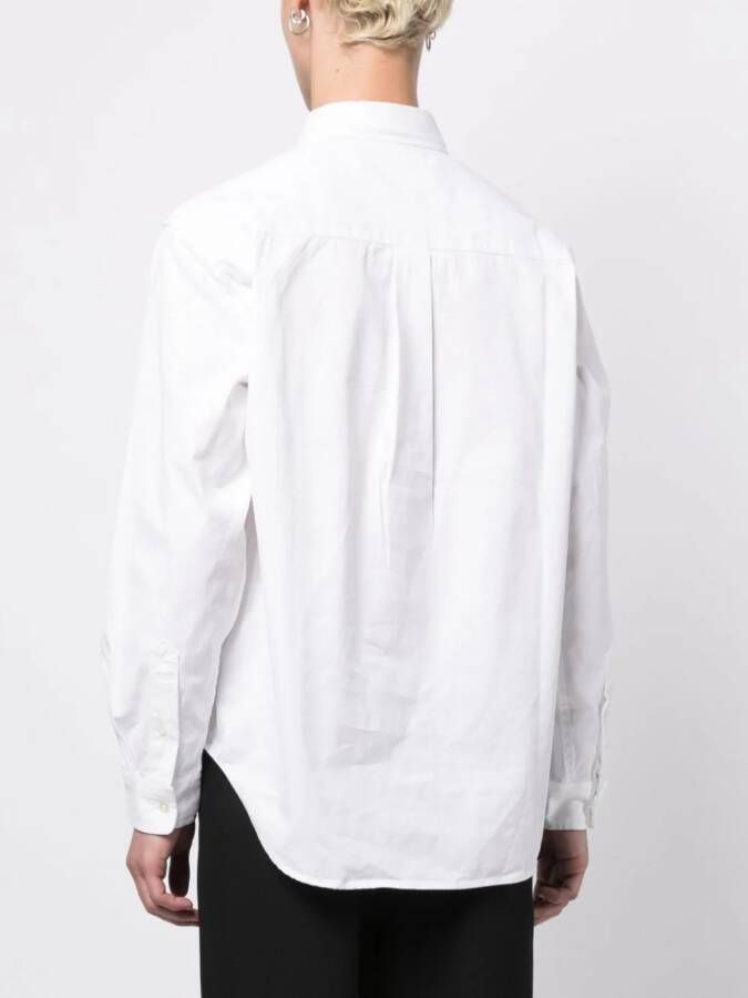 CHOCOOLATE Overhemd met logopatch Wit