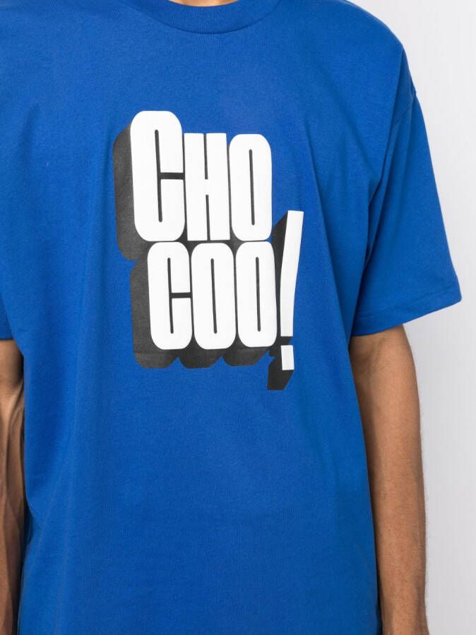 CHOCOOLATE T-shirt met tekst Blauw