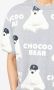 CHOCOOLATE T-shirt met grafische print Grijs - Thumbnail 5