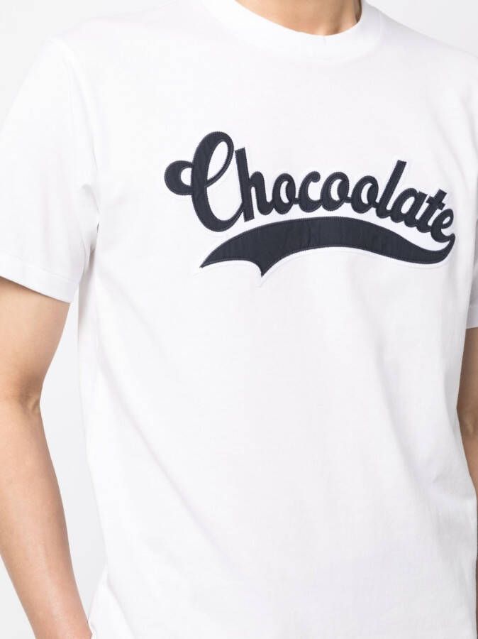CHOCOOLATE T-shirt met logopatch Wit