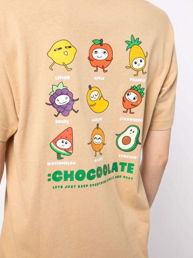 CHOCOOLATE T-shirt met logoprint Bruin