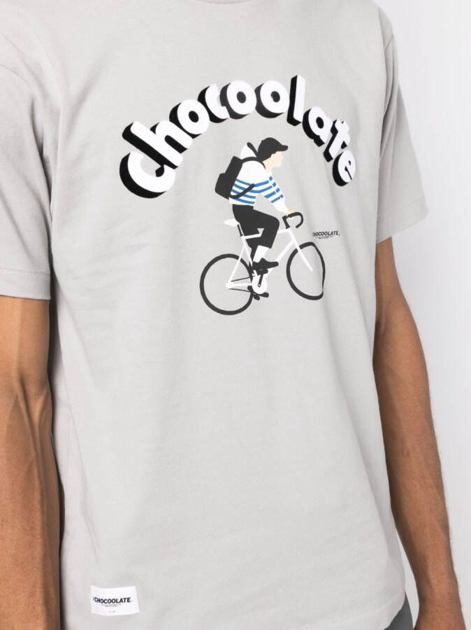 CHOCOOLATE T-shirt met logoprint Grijs