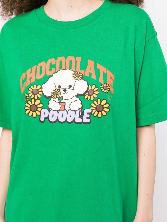 CHOCOOLATE T-shirt met print Groen