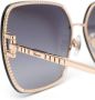 Chopard Eyewear Zonnebril met vierkant montuur Zwart - Thumbnail 3