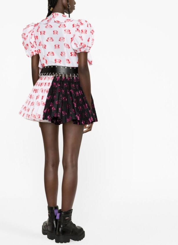 Chopova Lowena Mini-jurk met abstracte print Wit