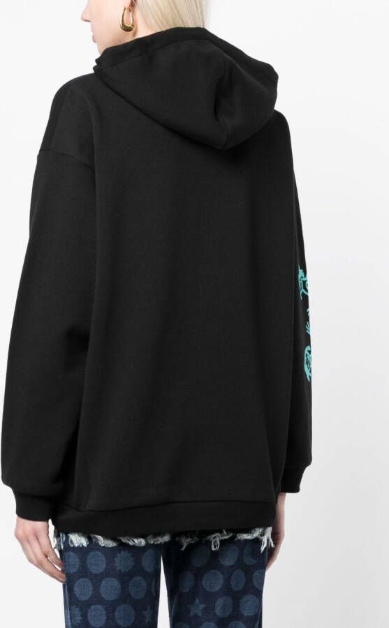 Chopova Lowena Jersey hoodie Zwart
