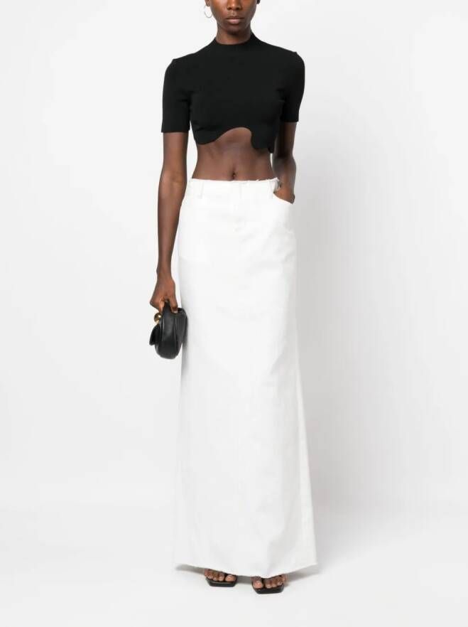 Christopher Esber Asymmetrische top Zwart