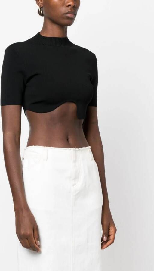 Christopher Esber Asymmetrische top Zwart