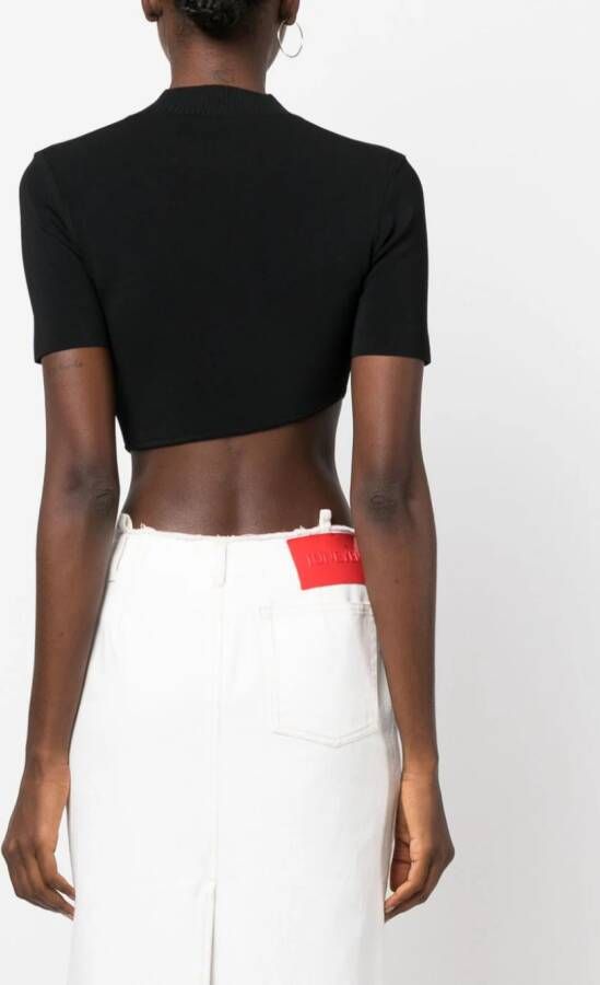 Christopher Esber Asymmetrische top Zwart