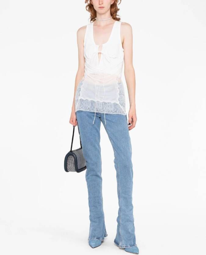 Christopher Esber Top met print Wit