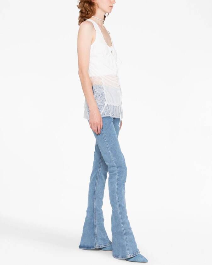 Christopher Esber Top met print Wit