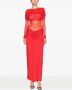 Christopher Esber High waist rok Rood - Thumbnail 2