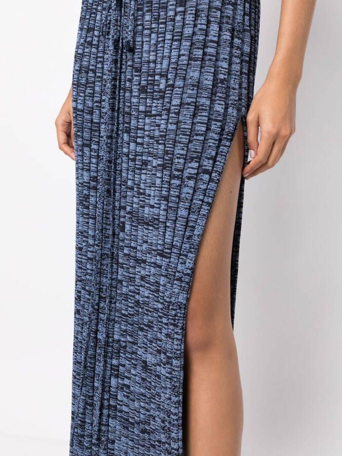 Christopher Esber Ribgebreide maxi-rok Blauw