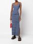 Christopher Esber Ribgebreide maxi-jurk Blauw - Thumbnail 2