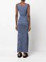 Christopher Esber Ribgebreide maxi-jurk Blauw - Thumbnail 4