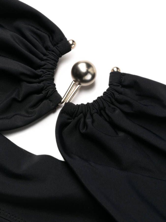 Christopher Esber Bikinitop met ringdetail Zwart