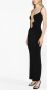 Christopher Esber Maxi-jurk met watervalhals Zwart - Thumbnail 3