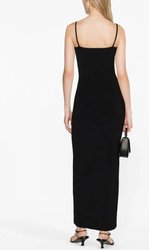 Christopher Esber Maxi-jurk met watervalhals Zwart