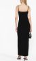 Christopher Esber Maxi-jurk met watervalhals Zwart - Thumbnail 4