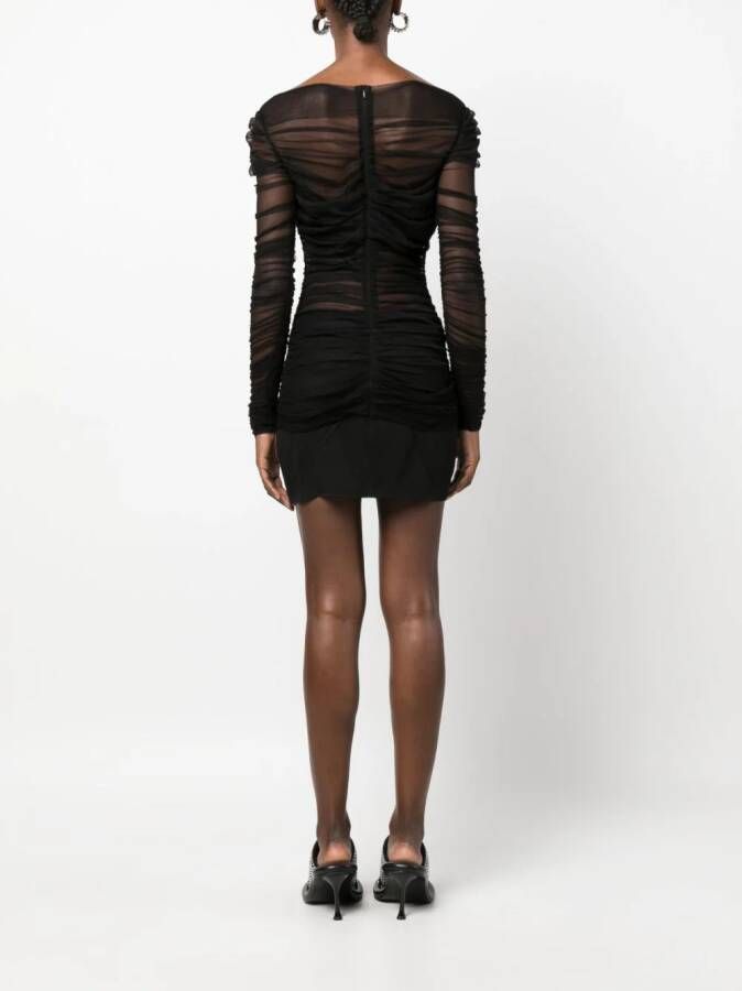 Christopher Esber Mini-jurk met tule Zwart